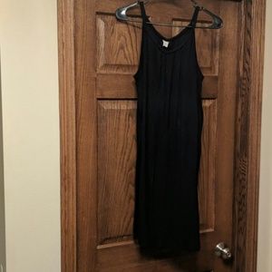 Black Maternity Tunic with Braid Accent Medium